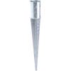 Aqbau® Manicotto rotondo da 100 mm, supporto per pali di ancoraggio a terra, manicotti da appoggio per pavimento, supporto per pali in acciaio zincato a caldo, per tettoie da giardino, pergolati