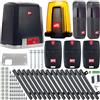 BFT Deimos Ultra Kit A600 A600 - Attuatore per cancello scorrevole per max. 600 kg e 12 m, con 3 telecomandi, cremagliera da 5 m, luce di allarme, fotocellula per cancello cortile