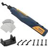 Bucasso Levigatrice a penna senza fili, 5 velocità e ricarica USB con luce LED, utensile elettrico multiuso, mini levigatrice elettrica per levigatura, lucidatura, finitura, artigianato fai da te