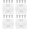 Tinoaly Kit di Cerniere di Ricambio, 4 Pezzi in Plastica con 16 Viti Compatibili con Coleman Xtreme 5226, 5227B, 5278, 5253, 6262, 6270