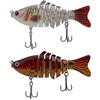Tunejoy Esche Artificiali da Pesca Realistico Lure di Pesca Multi-Snodato Spinning Swimbait Esca Dura per di Pesci Predatori Lucci Trote