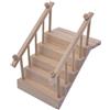 Scala Esterna in legno naturale