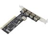 VBESTLIFE Scheda di Espansione PCI Universale, Scheda di Espansione PCI a Adattatore Hub USB2.0 a 4 Porte, Convertitore Ad Alta velocità, per PC Laptop