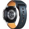 SOLOLUP Cinturino in Pelle Compatibile con Samaung Galaxy Watch 6/5/4 40mm 44mm/Watch 5 Pro 45mm/Watch 4 Classic 42mm 46mm，20mm Cinturino di Ricambio Sgancio Rapido Regolabile per Donna UomoProfondo blu