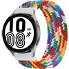 SOLOLUP Intrecciato Solo Loop per Samsung Galaxy Watch 5 Pro/5&4/4 Classic/3 41mm/Active 2/Active for Amazfit BIP/GTR 42mm/GTS/2/2e/3, Cinturino in Tessuto di Nylon 20mm, Arcobaleno-M