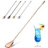 YFWOOD Cucchiaio da cocktail in acciaio inox, cucchiaio da bar con manico lungo 30 cm, agitatore per baristi o per uso domestico