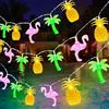 DIELIANHUA Catena Luminosa Tropicale, 3 M 20 LED Catena Luci Estiva, Guirlande Luminose Tema Spiaggia, Adatto per Feste Hawaiane Al Chiuso E All'aperto, Feste Estive E Decorazioni da Spiaggia