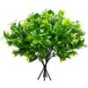 pangutheos 10 Pezzi Piante Finte da Interno, Foglie Verdi Pianta Artificiale 35 cm, Riutilizzabili Verde Artificiale per Decorazioni, Rami e Foglie Rigogliosi per Casa Giardino Ufficio