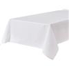 BALCONY & FALCON Tovaglia in bianco 145 x 300 cm, impermeabile in tessuto Oxford, 1 pezzo | Rettangolare, idrorepellente, non stiratura, lavabile, rist., cucina, festa, decorativo, Natale, Capodanno, caffè, giardino