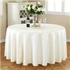 CIEEIN CIEHT tovaglia rotonda casa hotel banchetto tavolo gonna Beige diametro 180 cm