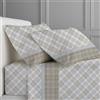 Clara Home Milano CLARA HOME Completo Lenzuola Letto, Completo con Federe per Guanciali, Ideale per tutte le Stagioni, Made in Italy (Scott Beige, Matrimoniale 2 Piazze)