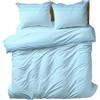 Clara Home Milano CLARA HOME Completo Lenzuola Letto, Completo con Federe per Guanciali, Ideale per tutte le Stagioni, Made in Italy (Zighy Azzurro, Singolo 1 Piazza)
