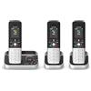 ALCATEL FX990 Voice Trio - Telefono cordless DECT con segreteria telefonica 50 minuti - Schermo grafico a colori - Vivavoce - Blocco delle chiamate - Suonerie VIP - 3 portatili - Nero/Grigio