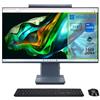 Acer Aspire S32-1856 Computer Fisso All in One, Pc Desktop, Intel Core i7-1360P, Ram 16 GB DDR4, 1 TB SSD, Display 31.5 IPS QHD, Intel Iris Xe Eligible, Wifi, Webcam, Windows 11 Professional