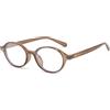 YAMEIZE Occhiali Anti Luce Blu Ovale Montatura Occhiali da Vista Donna Moda Vintage Ovale Occhiali Anti Filtro Luce Blu per Computer Gioco Lettura