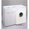 Lavatoio con vasca in metalcrilato per lavatrice h15620