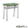 Banco scuola monoposto altezza 64 cm h17210