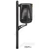 Cestino portarifiuti arredo urbano in acciaio 35 lt h140103
