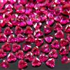500 Pezzi Lotto Naturale Myanmar Rosso Rubino Certificato 4.00 MM Cuore Taglio