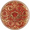 VERSACE HOME PIATTO DOLCE 17 CM, MEDUSA GARLAND ROSSO