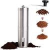 PARACITY Macina Caffè Manuale in Acciaio Inox, Nuclei di Macinazione in Ceramica, Lo Spessore Della Polvere di Caffè può essere Regolato, Espresso e Francese Tutti i Cereali Possono Essere Macinati