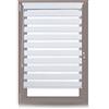 Relaxdays Tenda a rullo da interni, montaggio senza fori Tenda avvolgibile a strisce per finestre, tessuto, 86x156 cm bianca