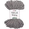 Filled Ropy Grigio cordino macramè