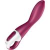 Satisfyer, vibratore punto G Bluetooth, Heated Thrill Connect App, 20,5 cm, con app, con funzione riscaldante, in silicone