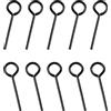 INCREWAY Chiave esagonale standard da 1/8 con anello completo, set di chiavi per dogging stile portachiavi, chiave a brugola per porte antipanico, porta di sicurezza, metallo solido, 10 confezioni