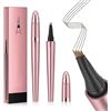 lomdung 3D Matita Sopracciglia Waterproof, Matita Microblading Sopracciglia, Penna Sopracciglia Effetto Pelo, Crea Sopracciglia Dall'aspetto Naturale Senza Sforzo(Marrone Chiaro)