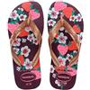 Havaianas Flores, Infradito Unisex - Bambini, Multicolore (Melanzana/Oro Rosa), 23/24 EU