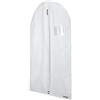 Hangerworld Custodia Porta Abiti 76cm per Bambini in Tessuto Traspirante Bianco con Cerniera Lampo