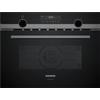 Siemens Exclusive Siemens SL Forno compatto combinato a microonde da incasso CM485AGB1 finitura nero da 60 cm