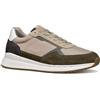 Geox U BRANTHON A, Scarpe da Ginnastica Uomo, Military/Sand, 39 EU