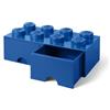 Room Copenhagen- Contenitore Brick 8 Cassetto, Colore Blue, 8 bottoni, RCL BD8 BL