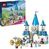 LEGO Disney Princess Castello e Carrozza di Cenerentola, Giocattolo con Cavall