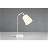 Trio Lighting BUDDY LAMPADA DA TAVOLO METALLO BIANCO CON PARALUME BIANCO H. 45CM 1 LUCE ATTACCO E27