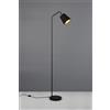 Trio Lighting BUDDY PIANTANA METALLO NERO CON PARALUME NERO E ORO H. 148CM 1 LUCE ATTACCO E27
