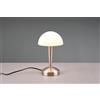 Trio Lighting CANARIA LAMPADA DA TAVOLO METALLO ACCIAIO E VETRO SATINATO TOUCH CON LAMPADINE DIMMERABILE INCLUSA ATTACCO E14 4,9W 470lm, 3000K H. 26,5CM