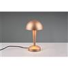 Trio Lighting CANARIA LAMPADA DA TAVOLO METALLO CAFFE' E ORO TOUCH CON LAMPADINE DIMMERABILE INCLUSA ATTACCO E14 4,9W 470lm, 3000K H. 26,5CM