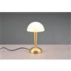 Trio Lighting CANARIA LAMPADA DA TAVOLO METALLO OTTONE E VETRO SATINATO TOUCH CON LAMPADINE DIMMERABILE INCLUSA ATTACCO E14 4,9W 470lm, 3000K H. 26,5CM