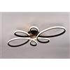 Trio Lighting FLY PLAFONIERA GRANDE LED 32W 3900lm, 3000K NERA CON REGOLAZIONE INTENSITA' CON NORMALE INTERRUTTORE L. 83CM