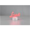 Trio Lighting AMOR LAMPADA DA TAVOLO LED SCRITTA LOVE H. 14CM LED 1W