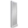 Trio Lighting AMY SPECCHIO DA PARETE CON CORNICE DECORATA IN VETRO CON GANCI X INSTALLAZIONE ORIZZONTALE E VERTICALE BIANCO E CROMO 50CM