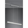 Trio Lighting DUOLINE PAROS SOSPENSIONE LED 29W 3400lm, 3000K BI-EMISSIONE METALLO ACCIAIO SATINATO L. 90CM DIMMERABILE