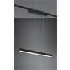 Trio Lighting DUOLINE PAROS SOSPENSIONE LED 29W 3400lm, 3000K BI-EMISSIONE METALLO NERO L. 90CM DIMMERABILE