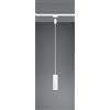 Trio Lighting DUOLINE SOSPENSIONE MARLEY METALLO BIANCO D. 6CM X H. 17CM PER SISTEMA BINARIO 1 LUCE ATTACCO GU10