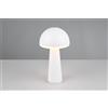 Trio Lighting FUNGO LAMPADA DA TAVOLO RICARICABILE BIANCA REGOLAZIONE INTESITA' E TEMPERATURA DI COLORE 3.000K - 4.000K - 6.500K IP 54 H.31CM LED 2W 200lm, 3000+4000+6500K