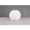 Trio Lighting FURRY LAMPADA DA TAVOLO EFFETTO PIUMA BIANCA D. 30CM 1 LUCE ATTCCO E14