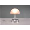 Trio Lighting FYNN II LAMPADA CUPOLA CROMO VETRO SABBIATO 1 LUCE ATTACCO E14 H.21CM